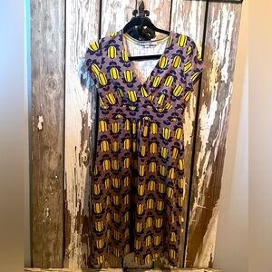 Boden yellow tulip dress empire waist Size 6 R